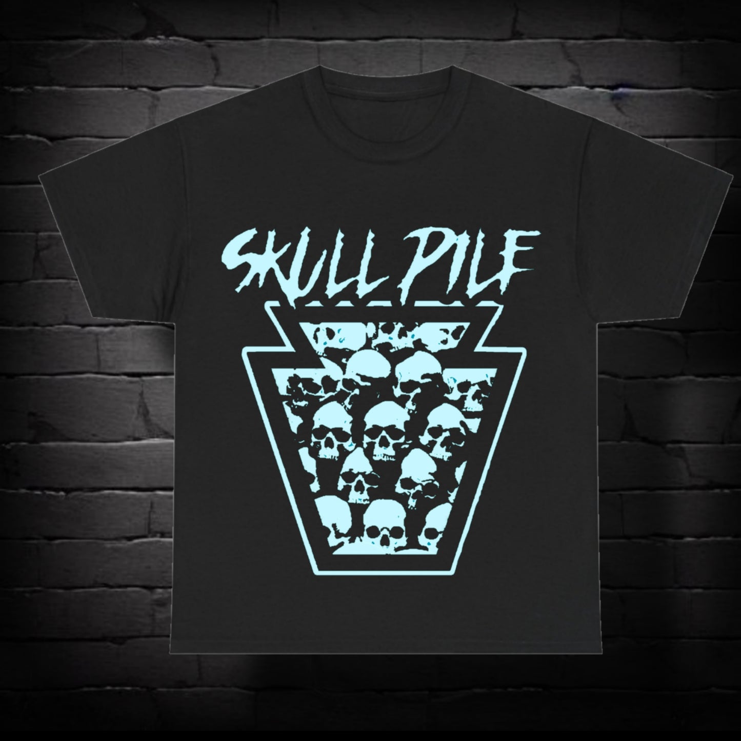 Skull Pile 2.0 Logo Unisex Heavy Cotton Tee