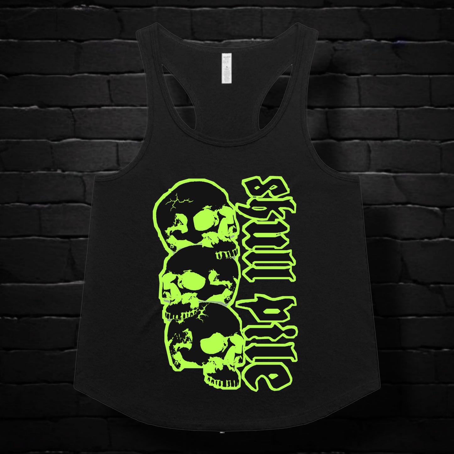 Skull Pile Skull Stack Women's Racerback Tank Top