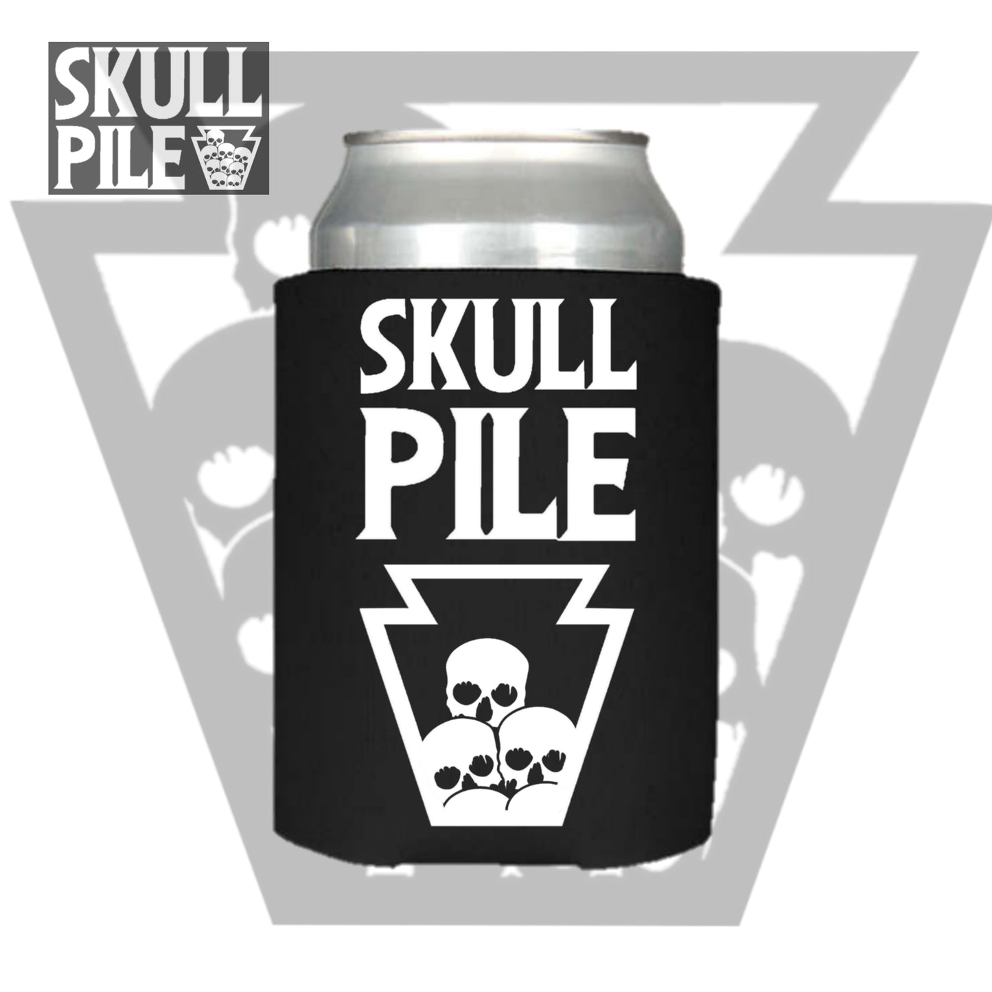 Skull Pile Drink Koozie