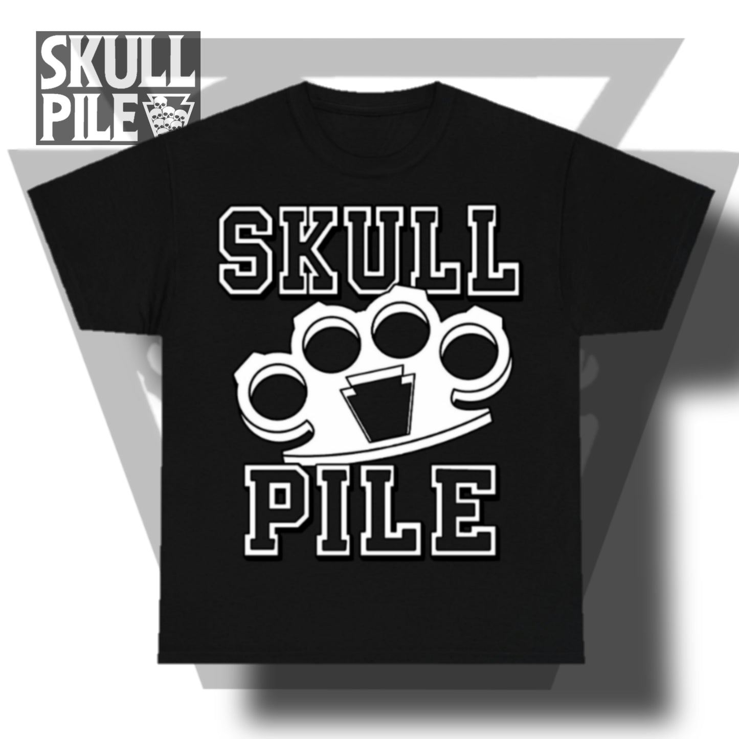 Skull Pile Knuckles Unisex Heavy Cotton Tee