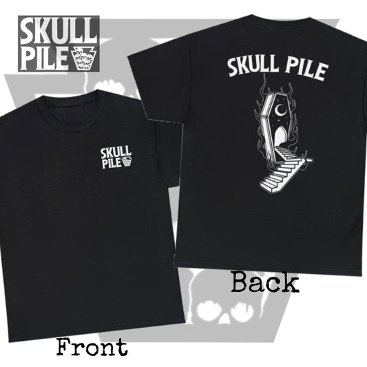 Skull Pile Staircase Home Unisex Jersey Short Sleeve Tee