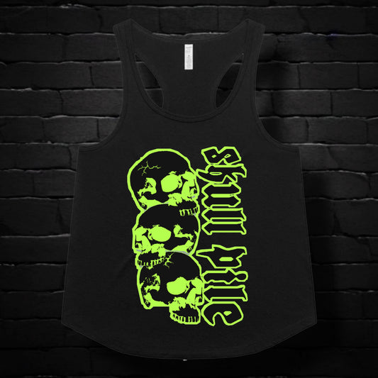 Skull Pile Skull Stack Women's Racerback Tank Top