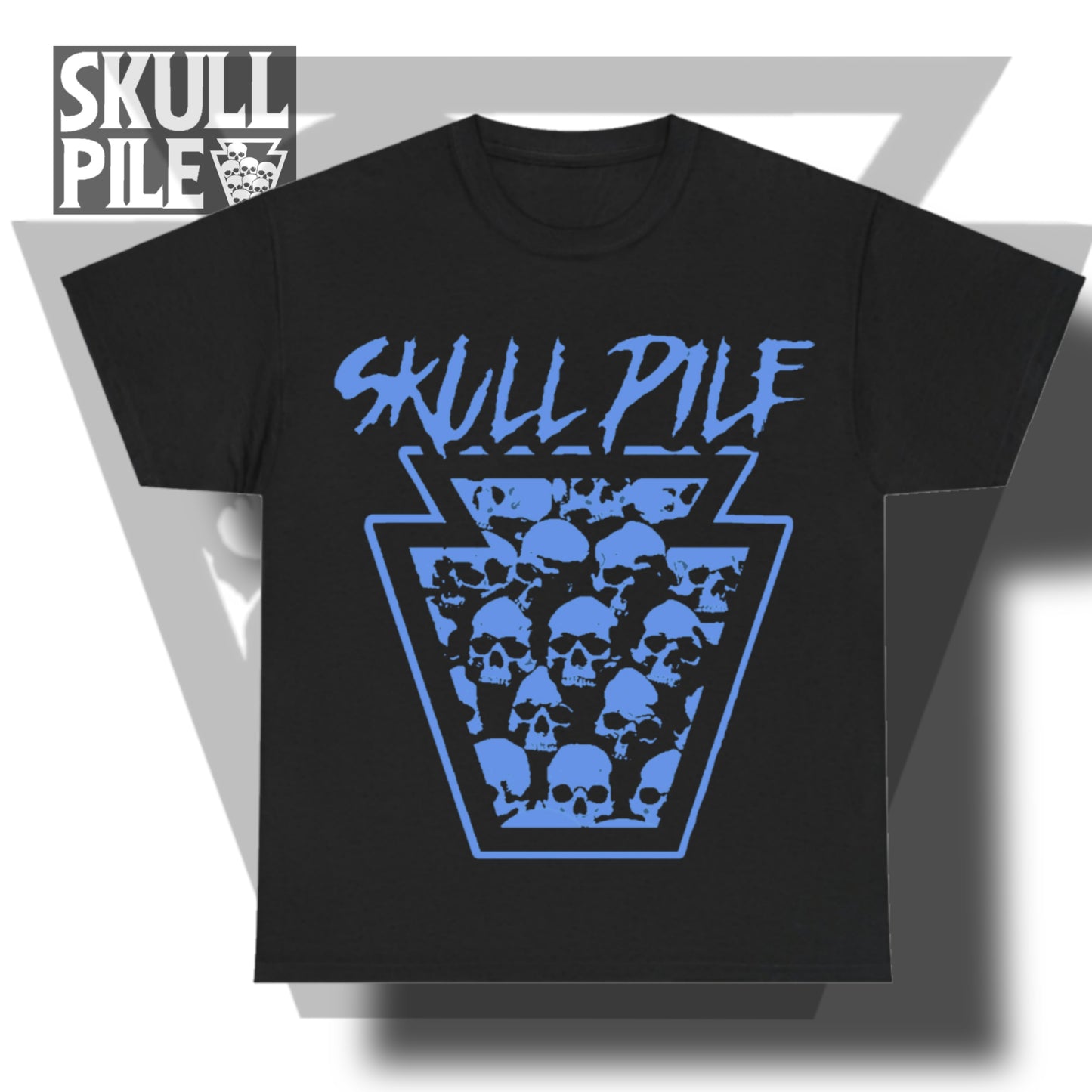 Skull Pile 2.0 Logo Unisex Heavy Cotton Tee