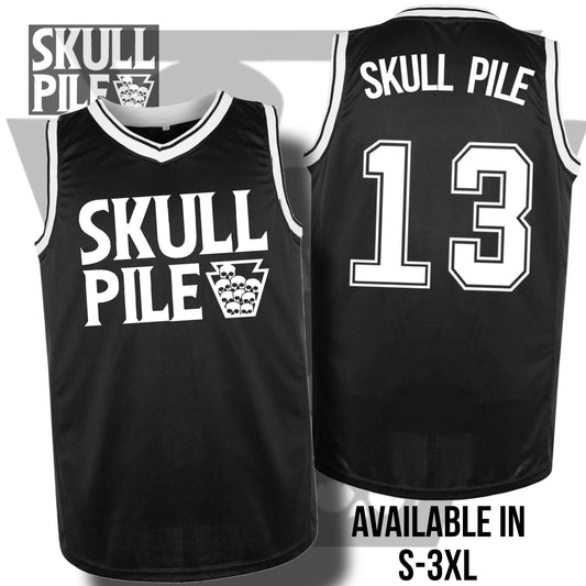 Skull Pile Bad Luck 13 Basketball Jersey