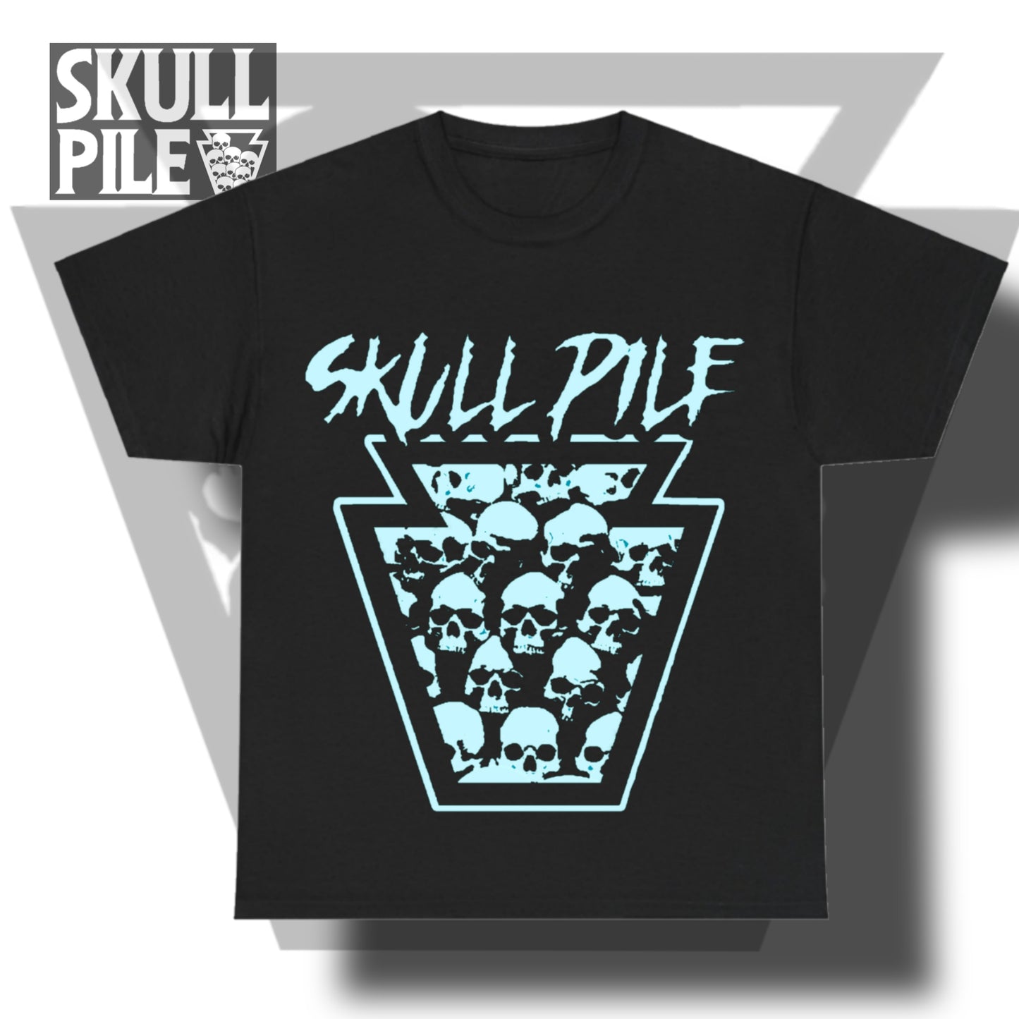 Skull Pile 2.0 Logo Unisex Heavy Cotton Tee