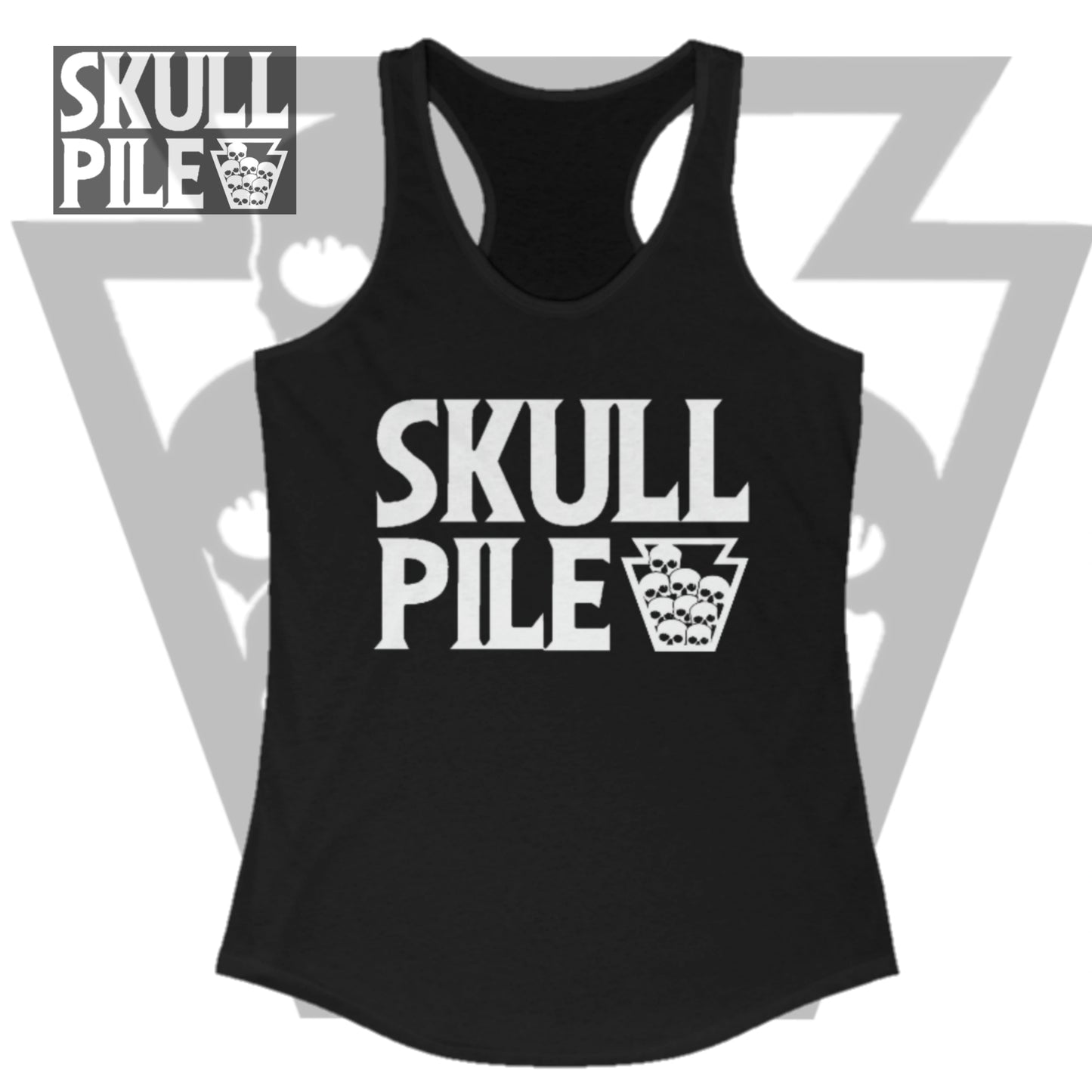 Skull Pile OG Logo Women's Ideal Racerback Tank