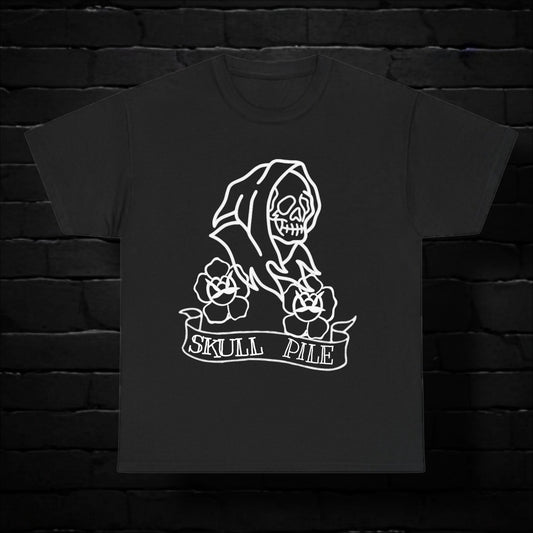 Skull Pile Lined Reaper Unisex T Shirt