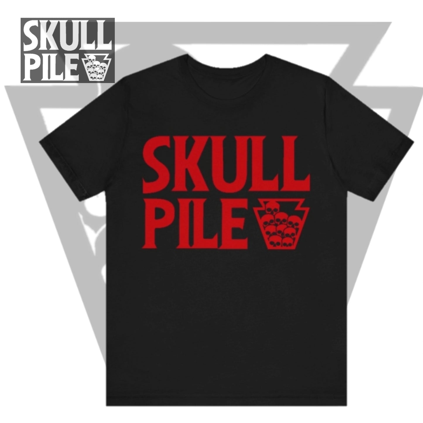 Skull Pile Red OG Logo Unisex Jersey Short Sleeve Tee