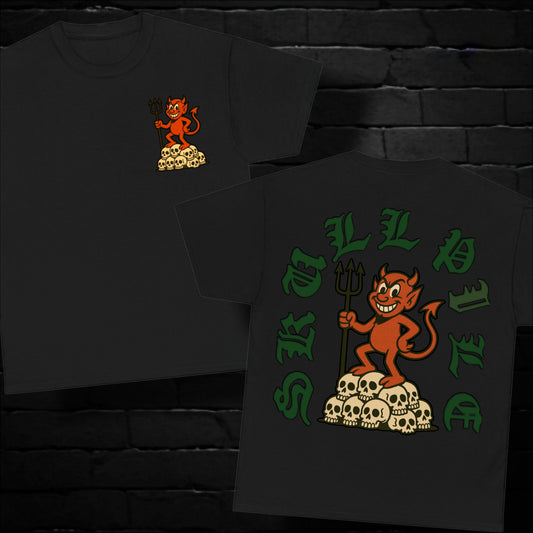 Skull Pile Horny Devil Unisex T Shirt