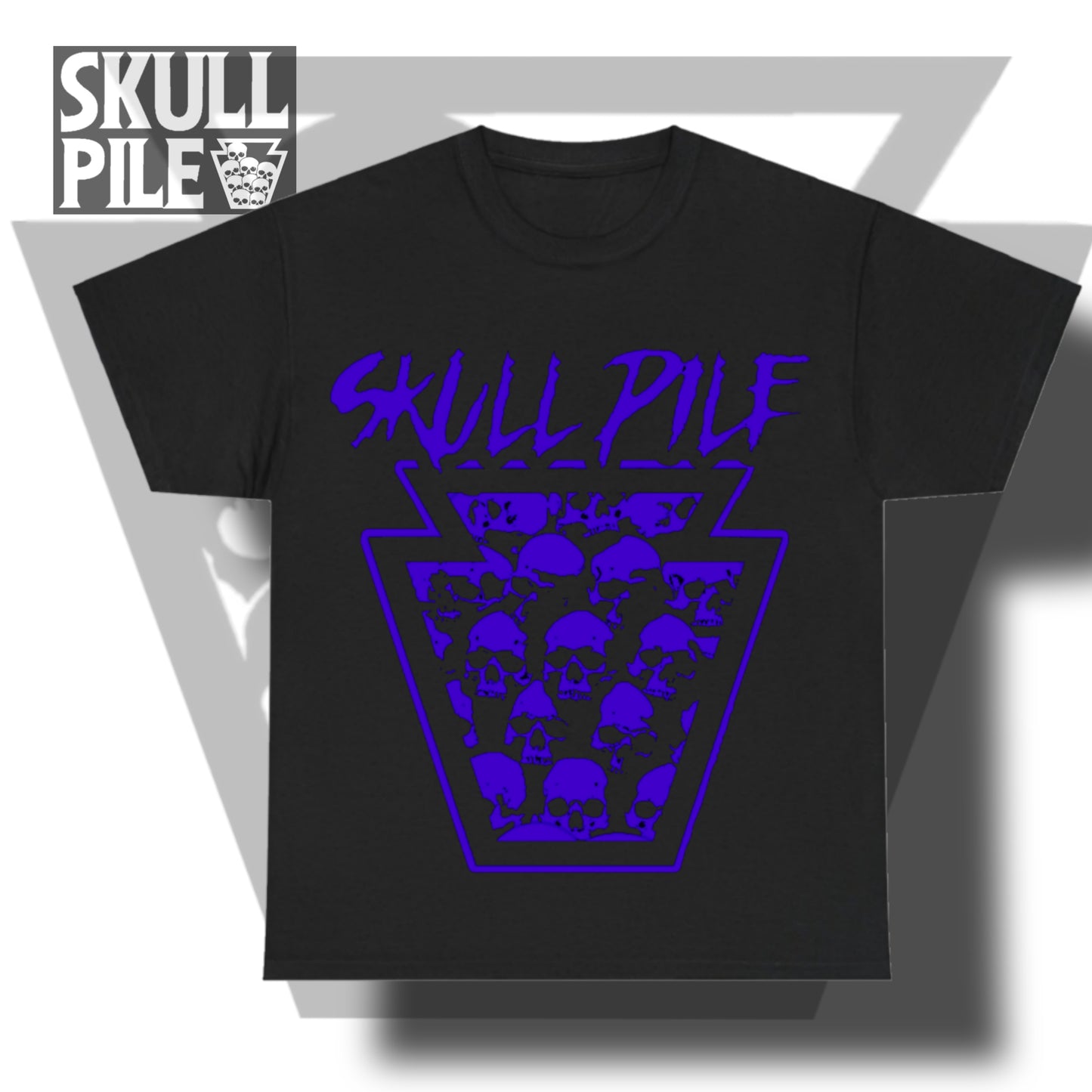 Skull Pile 2.0 Logo Unisex Heavy Cotton Tee